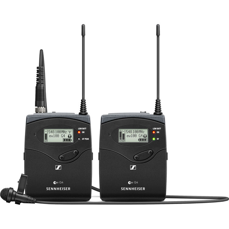 Microfone lapela sem fio Sennheiser EW 112P G4 Camera-Mount Wireless Omni (A1: 470 a 516 MHz)